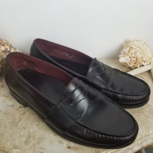 COLE HAAN CITY Men's Brown Leather Loafers Sz 10.5